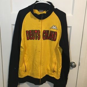 Kappa deutschland yellow zipup jacket